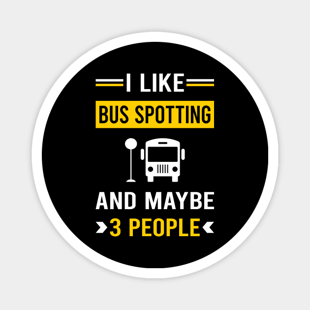 3 People Bus Spotting Spotter Magnet by Good Day